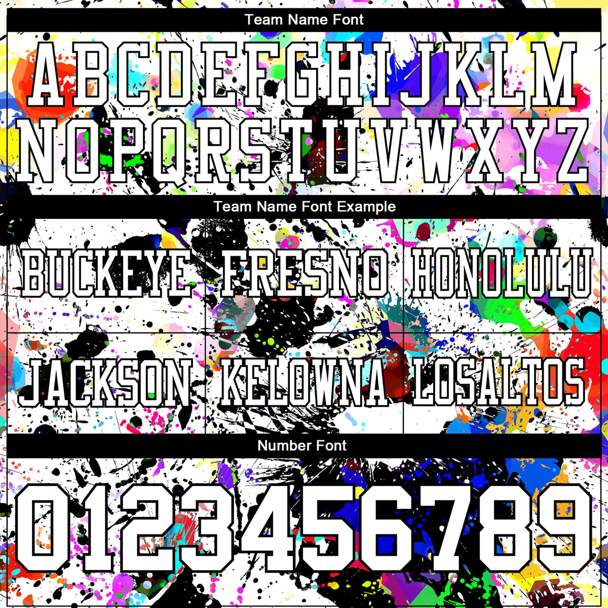 Custom Graffiti Pattern White-Black 3D Pattern Splash Authentic Football Jersey - Detail