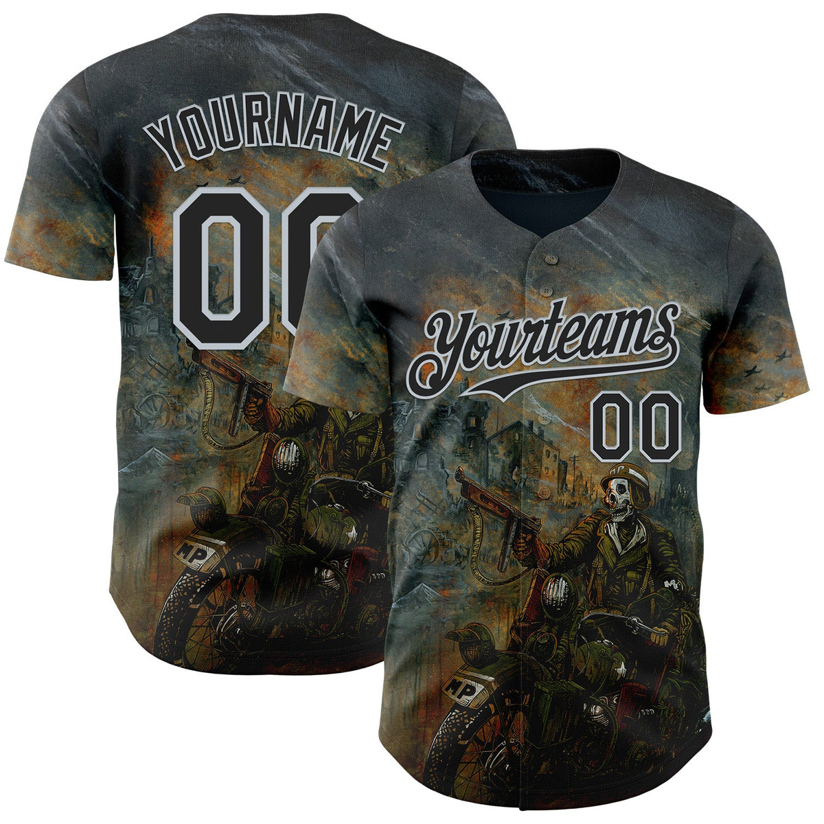 Custom Steel Gray Black-Silver David Lozeau Charging The Front Authentic Baseball Jersey
