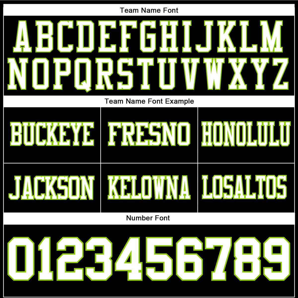 Custom Black White-Neon Green Authentic Football Jersey - Front