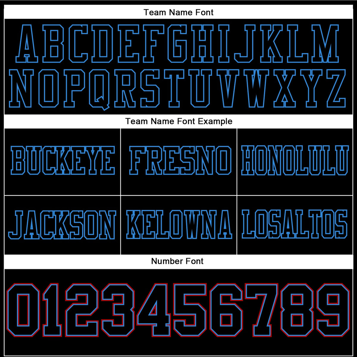 Custom Black Powder Blue-Red Authentic Football Jersey - Front
