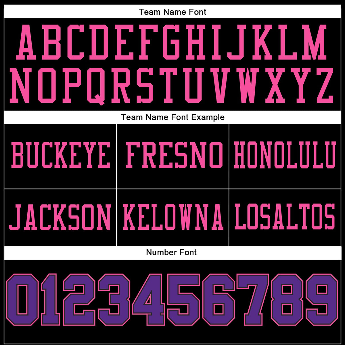 Custom Black Purple-Pink Authentic Football Jersey - Front