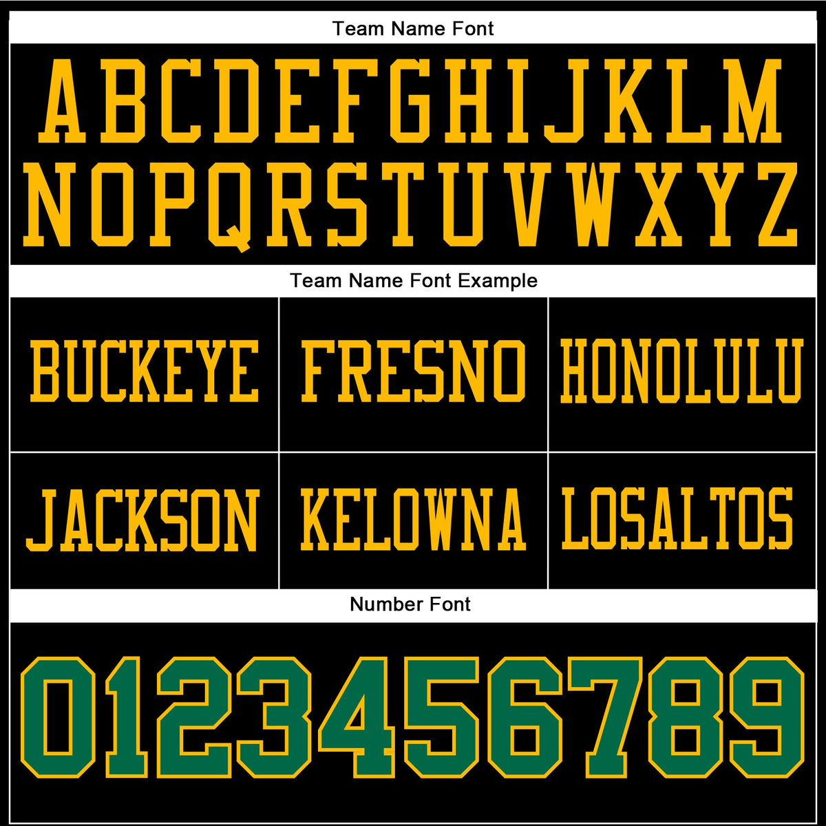 Custom Black Kelly Green-Gold Authentic Football Jersey - Front