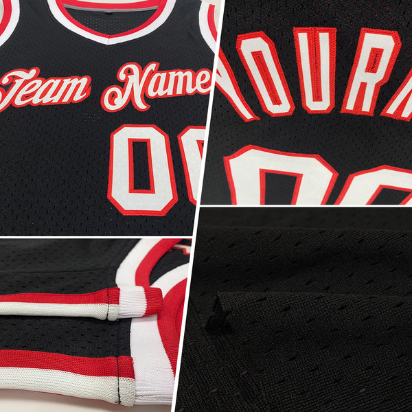 Custom Black Gray Authentic Throwback Basketball Jersey alternate