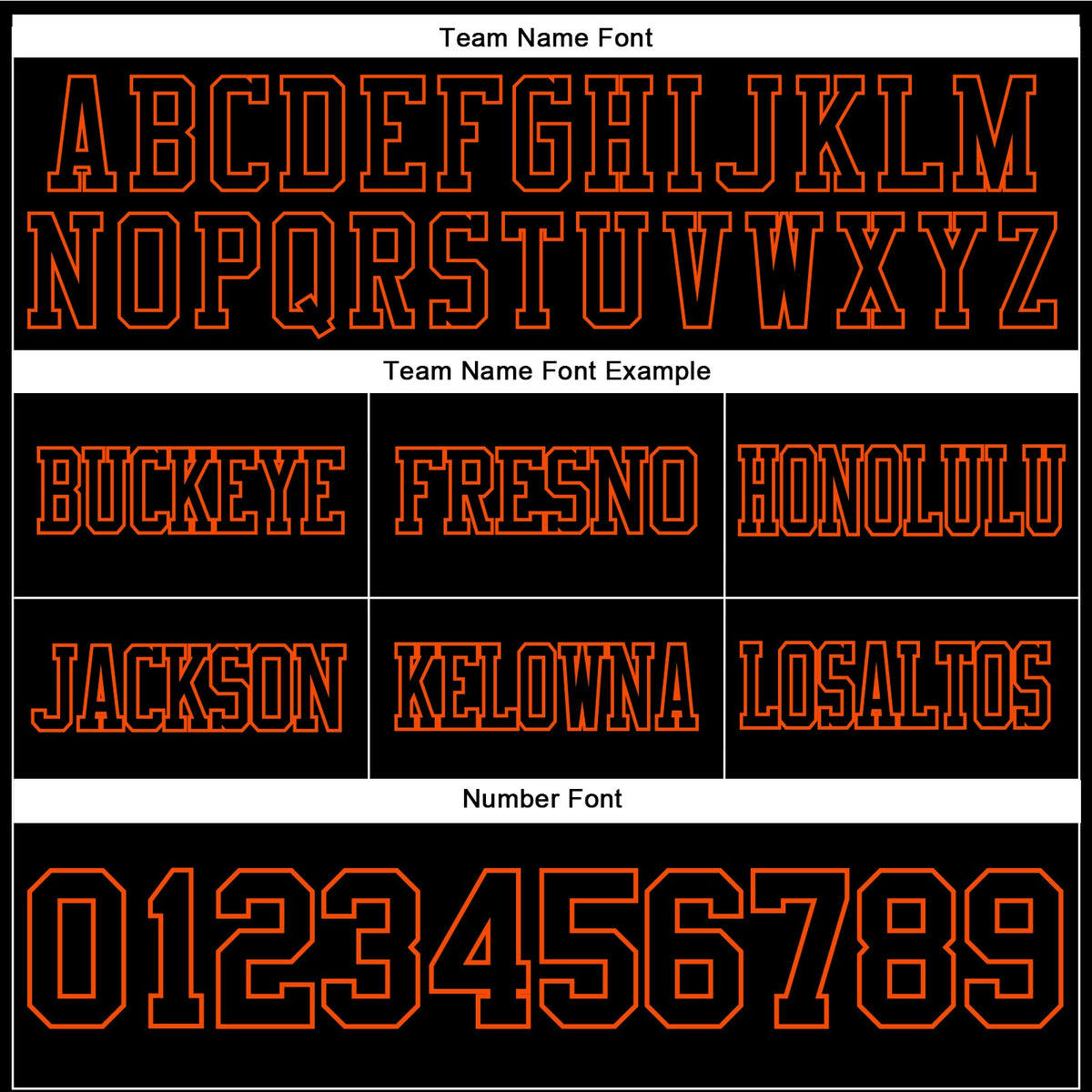 Custom Black Orange Authentic Football Jersey - Detail