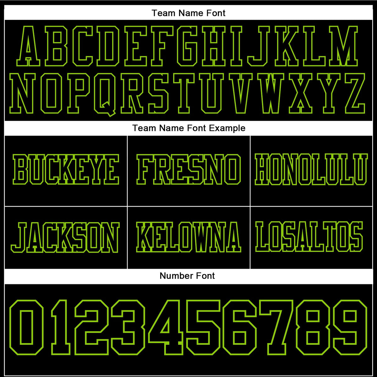 Custom Black Neon Green Authentic Football Jersey - Detail