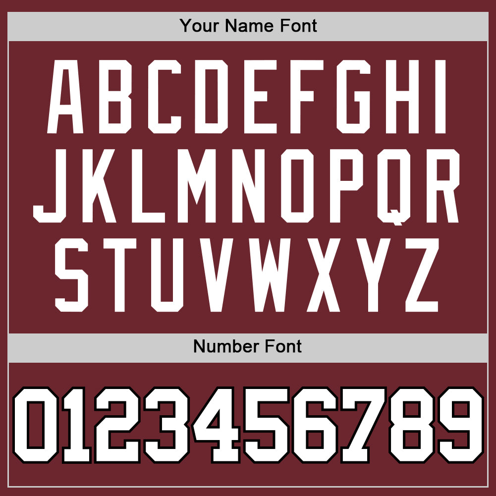 Custom Burgundy White-Black Authentic Basketball Jersey - Detail