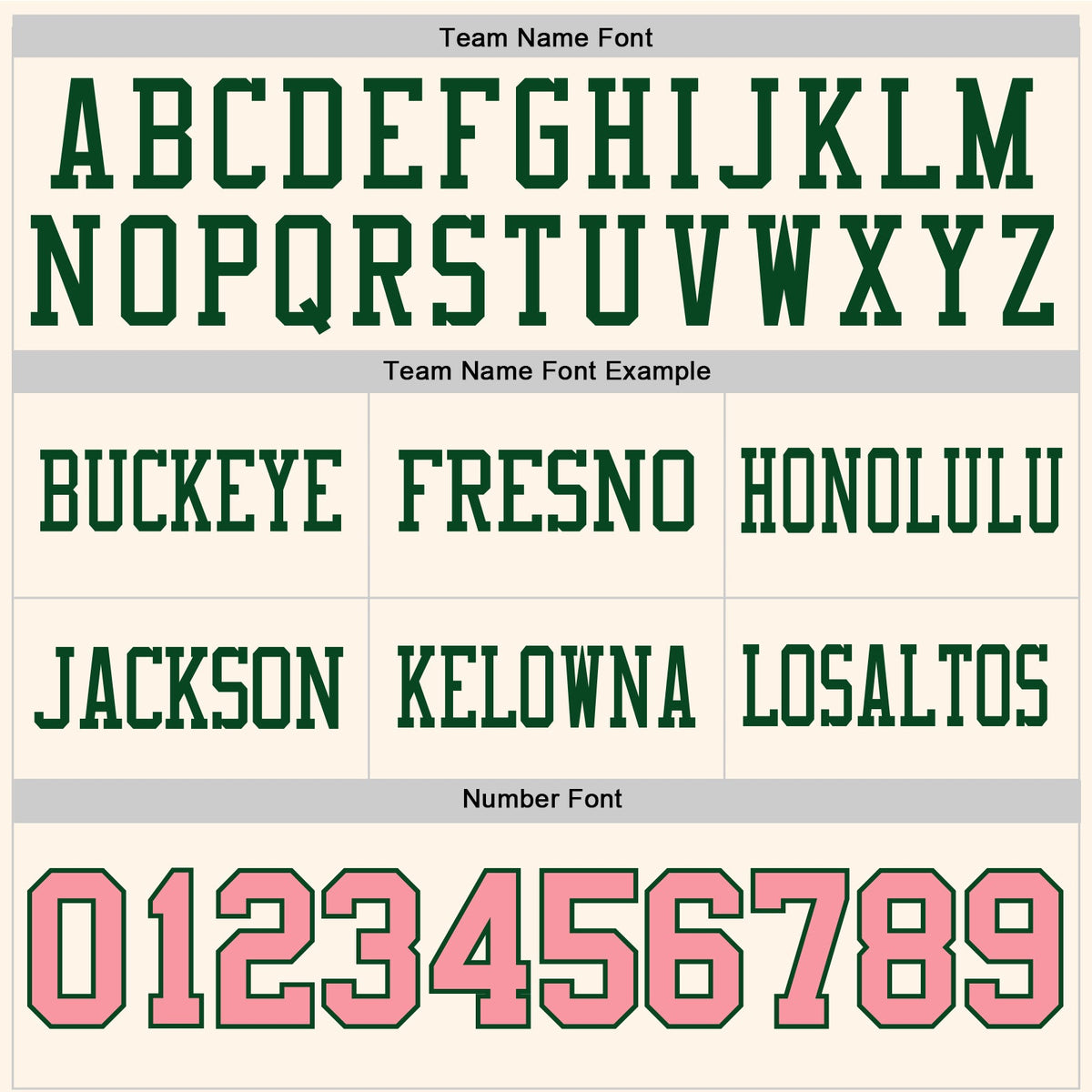 Custom Cream Medium Pink-Green Authentic Football Jersey - Detail