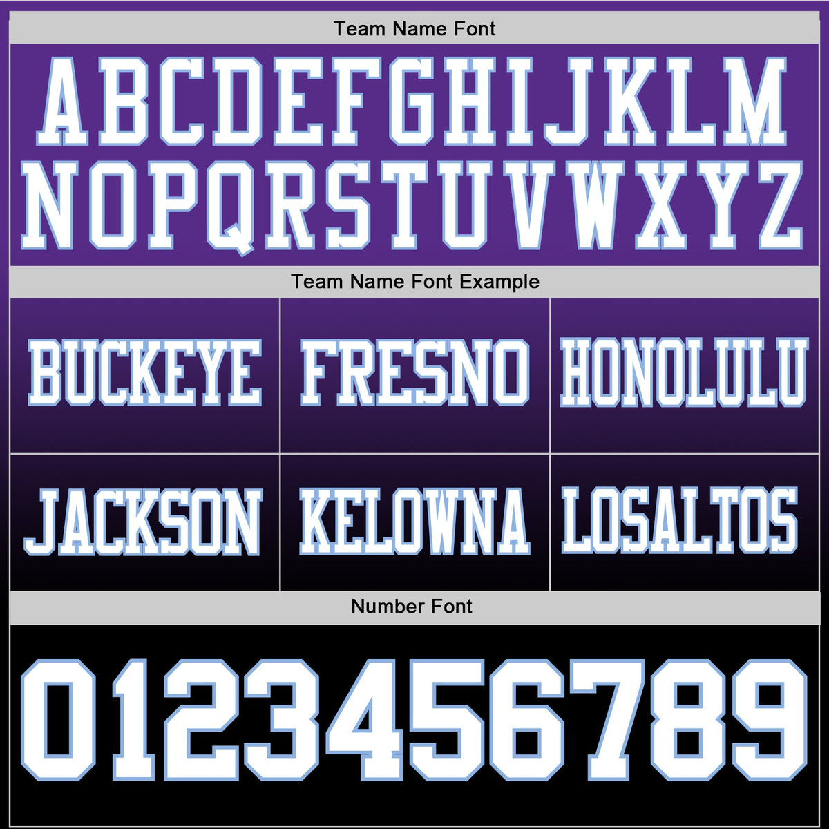 Custom Purple White Black-Light Blue Authentic Fade Fashion Football Jersey - Front