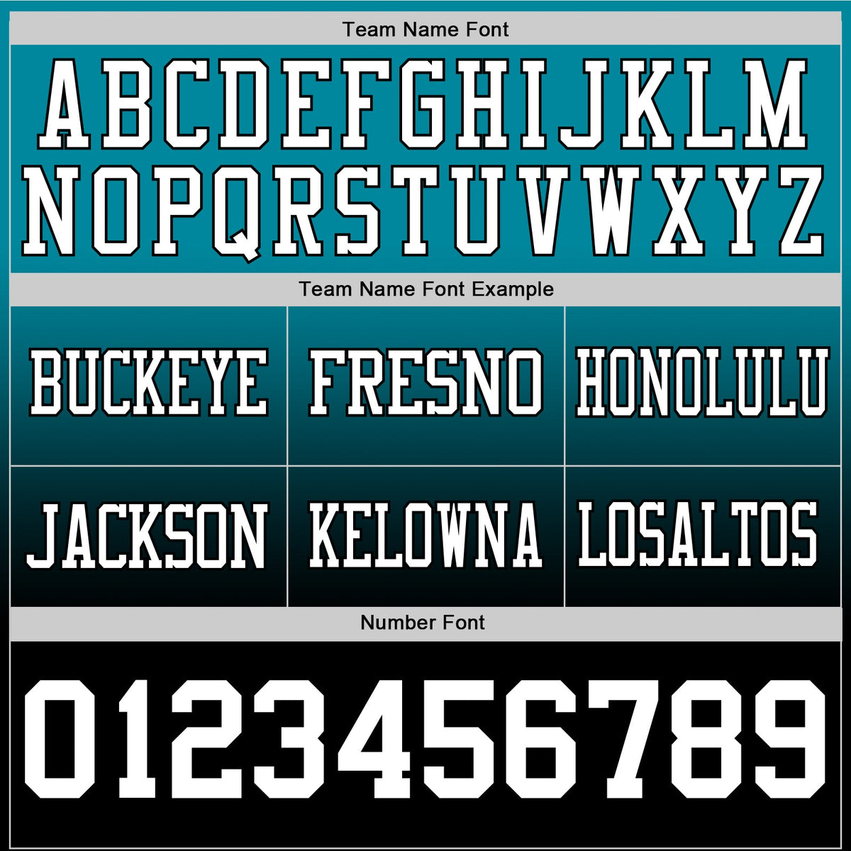 Custom Teal White-Black Authentic Fade Fashion Football Jersey - Front