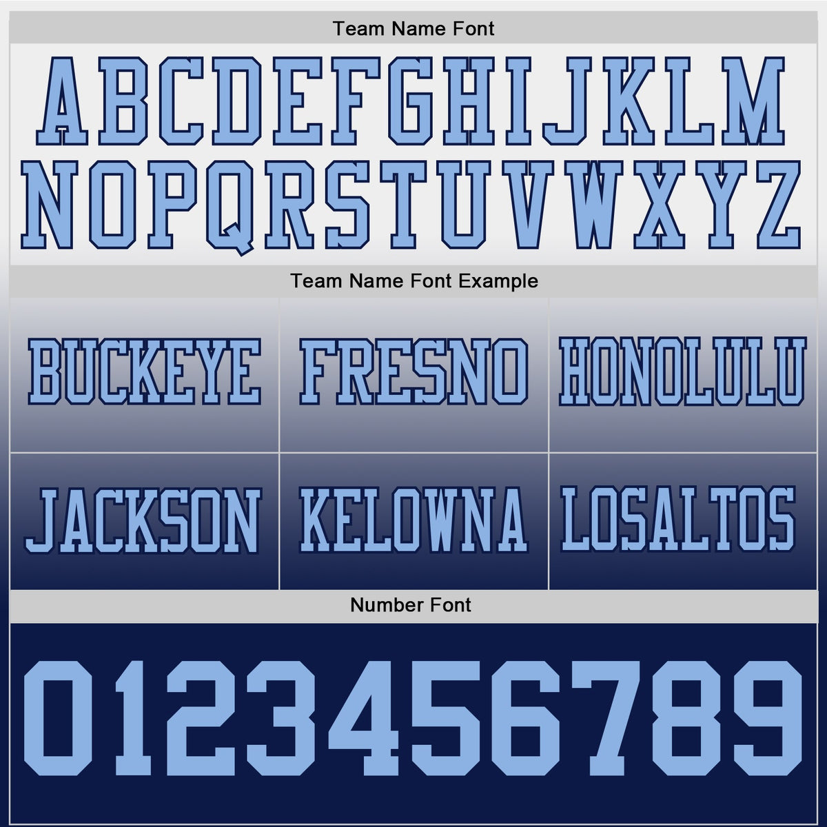 Custom White Light Blue-Navy Authentic Fade Fashion Football Jersey - Front