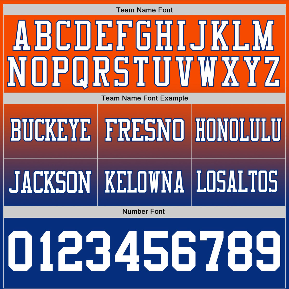 Custom Orange White-Royal Authentic Fade Fashion Football Jersey - Front