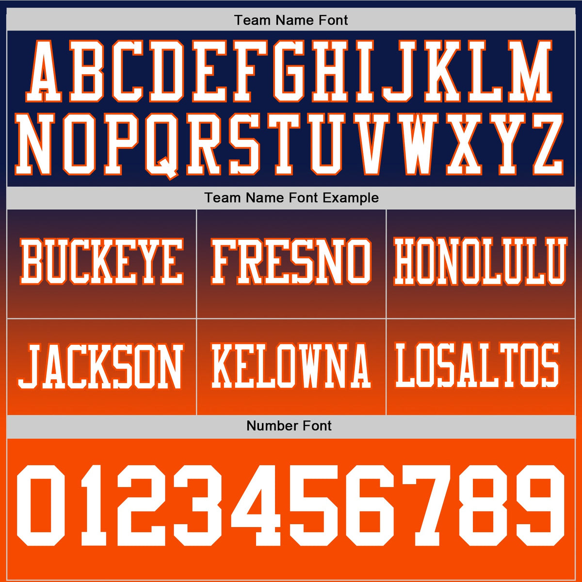 Custom Navy White-Orange Authentic Fade Fashion Football Jersey - Front