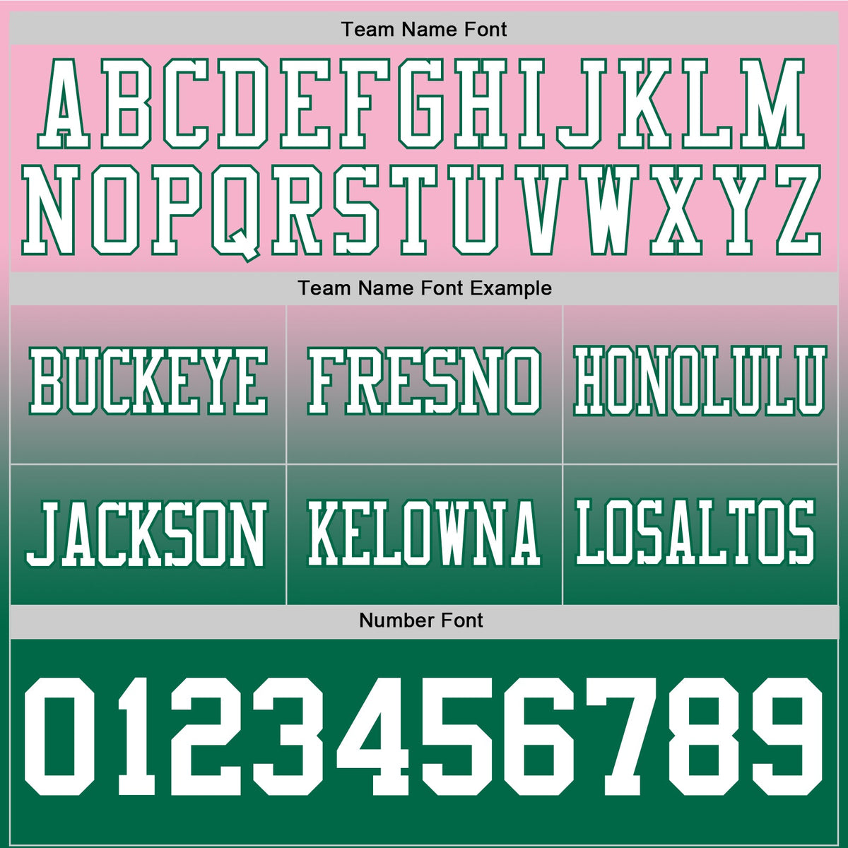 Custom Light Pink White-Kelly Green Authentic Fade Fashion Football Jersey - Front