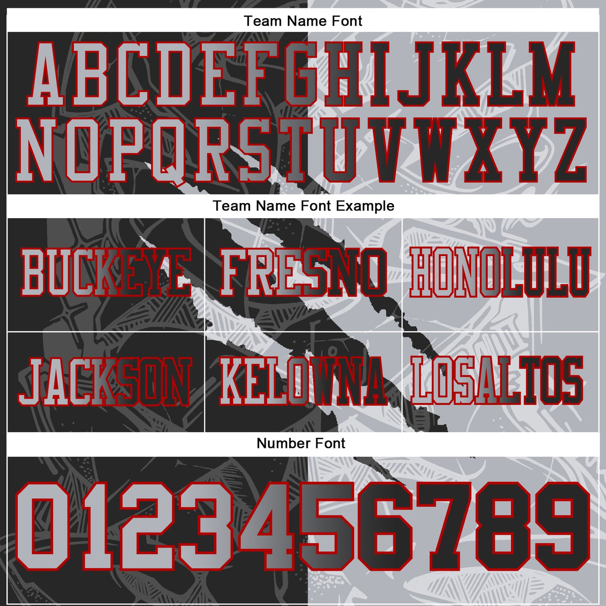 Custom Black Gray-Red Authentic Gradient Fashion Scratch Football Jersey - Detail