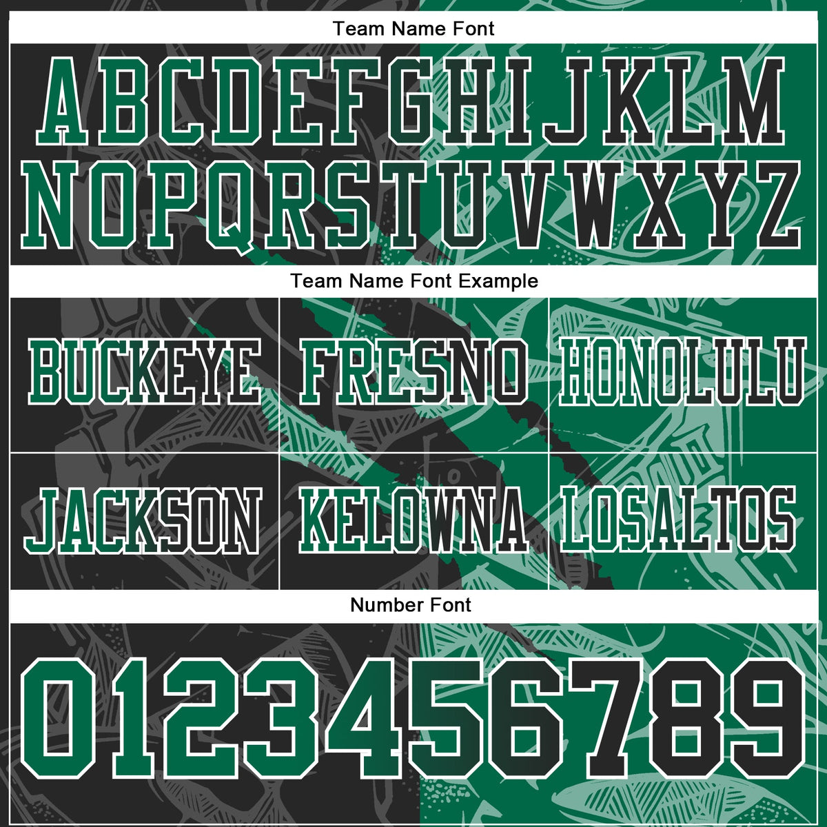 Custom Black Kelly Green-White Authentic Gradient Fashion Scratch Football Jersey - Detail