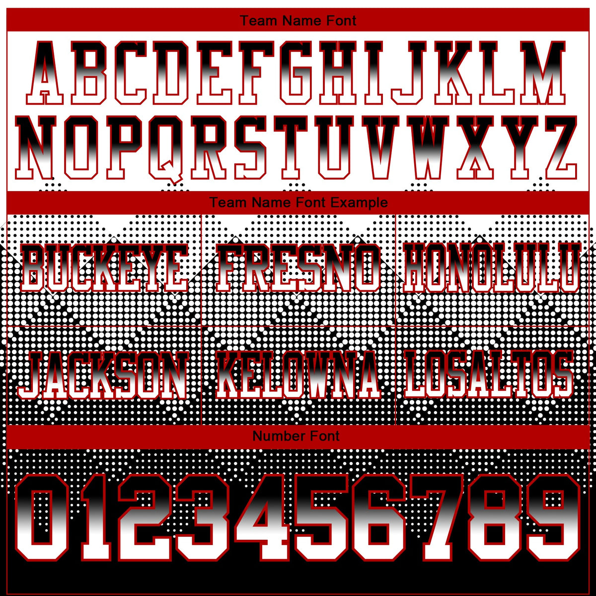 Custom White Black-Red Authentic Gradient Square Shape 7V7 Flag Football Jersey - Front
