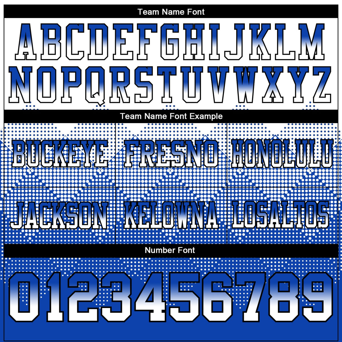 Custom White Thunder Blue-Black Authentic Gradient Square Shape 7V7 Flag Football Jersey - Front