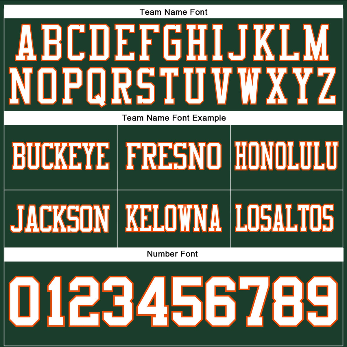 Custom Green White-Orange Authentic Football Jersey - Front