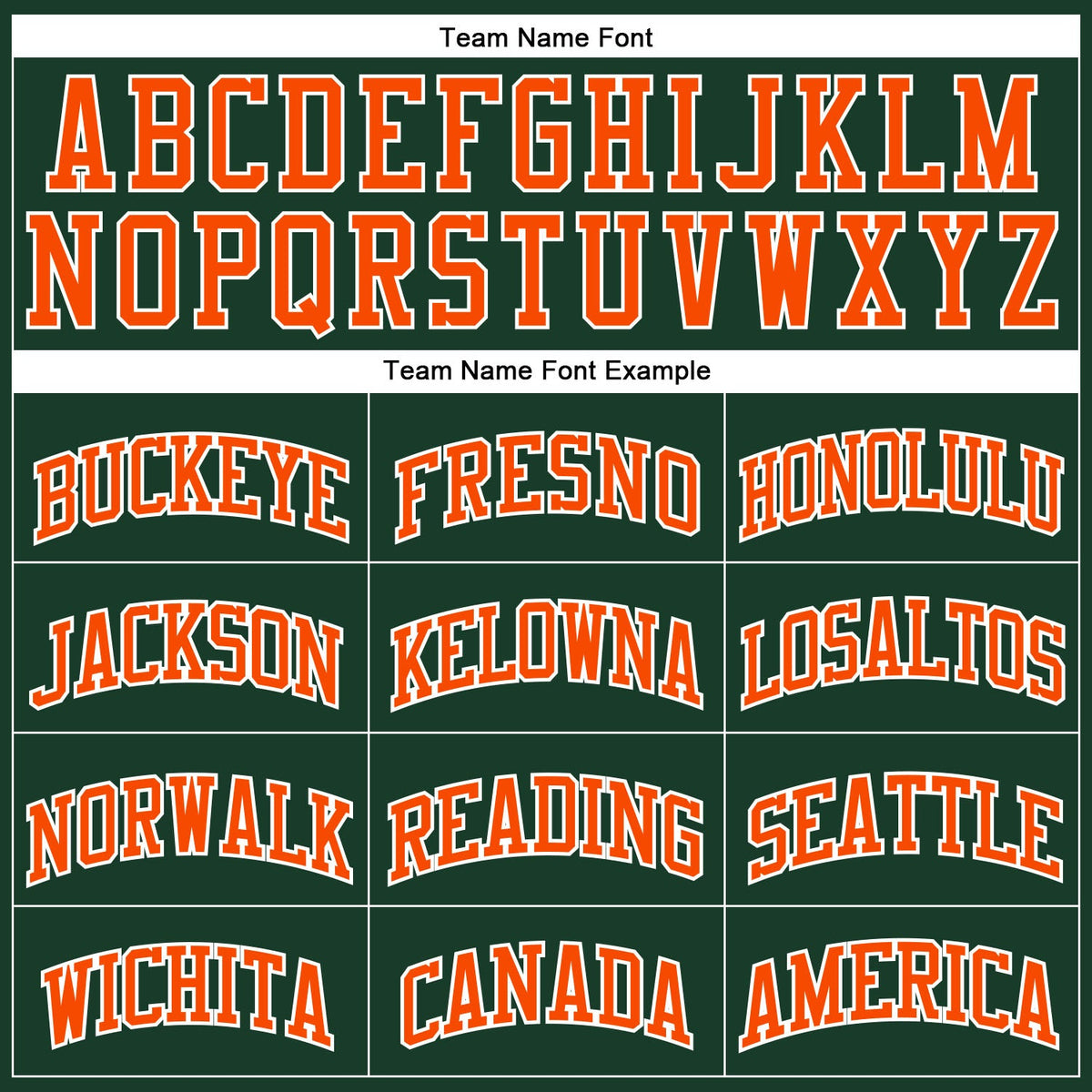 Custom Hunter Green Orange-White Authentic Throwback Basketball Jersey - Front