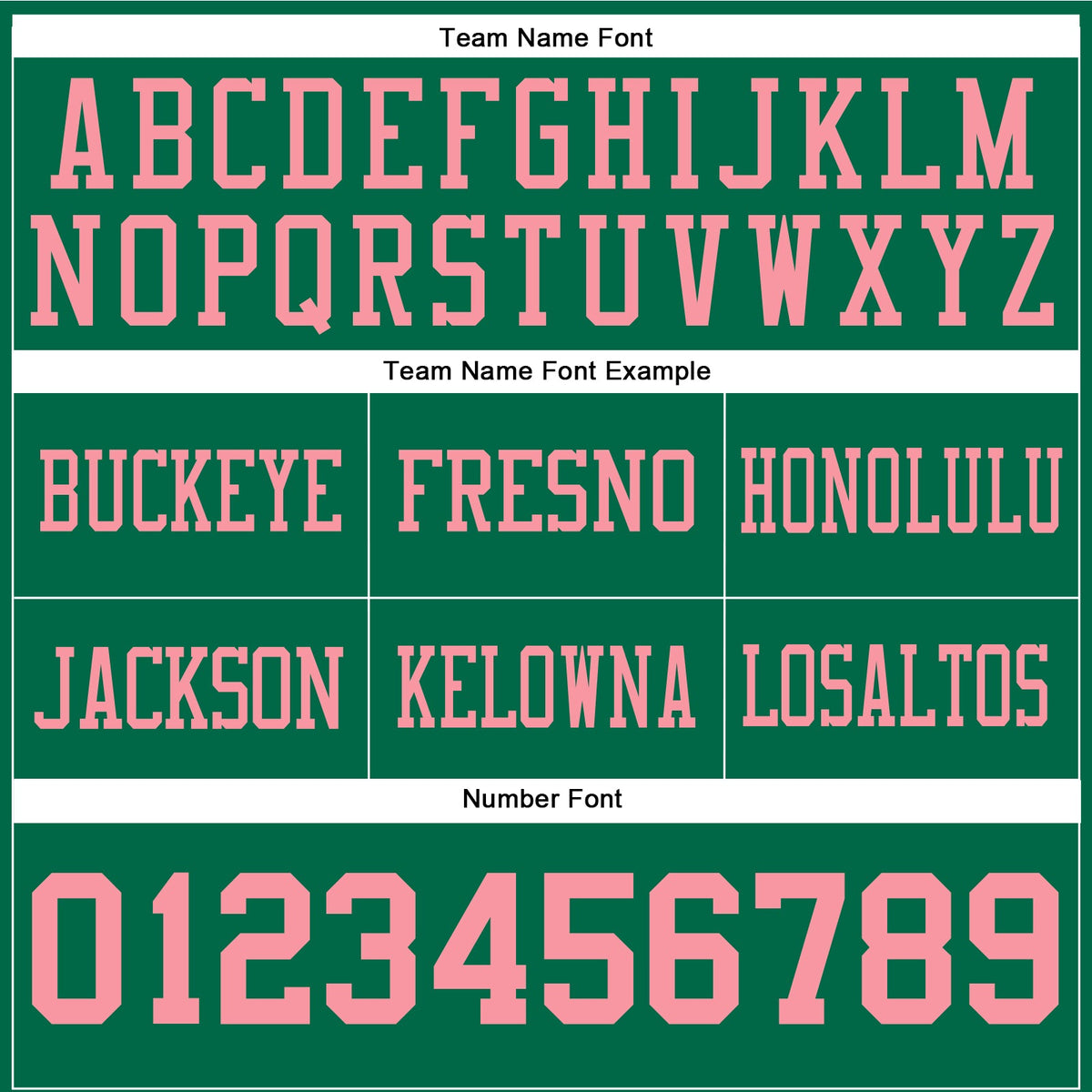Custom Kelly Green Medium Pink Authentic Football Jersey - Detail