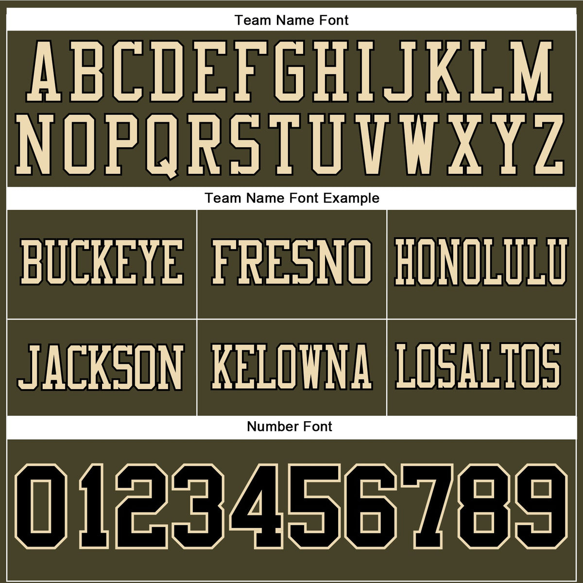 Custom Olive Black-Cream Authentic Salute To Service Football Jersey - Detail