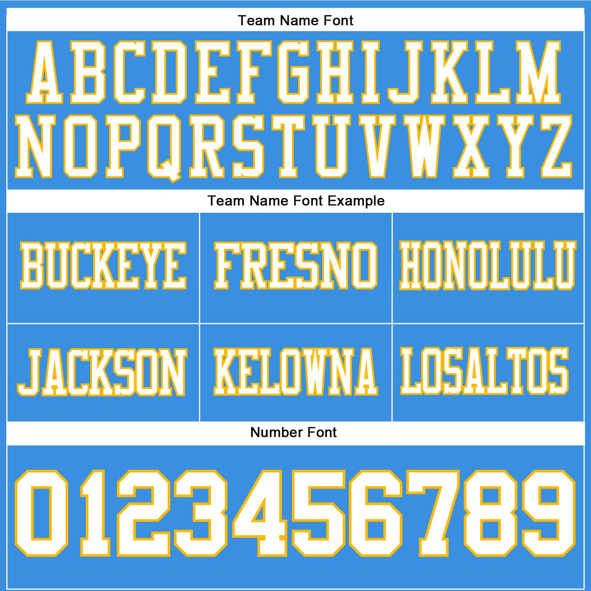 Custom Powder Blue White-Gold Authentic Football Jersey - Detail
