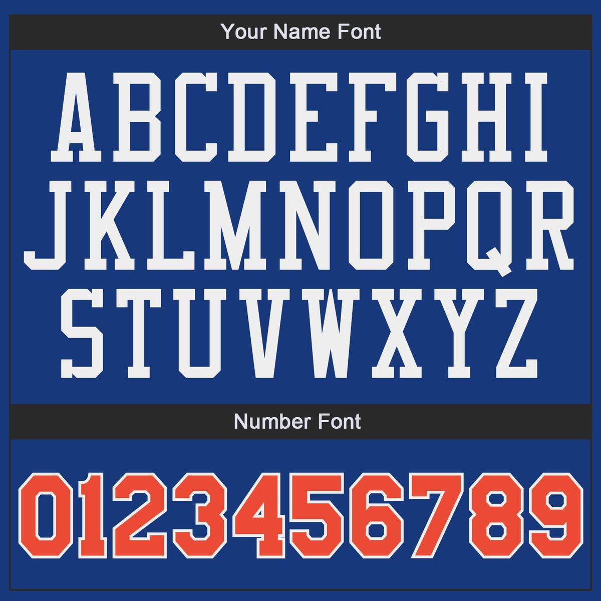 Custom Royal Orange-White Authentic Throwback Basketball Jersey - Detail