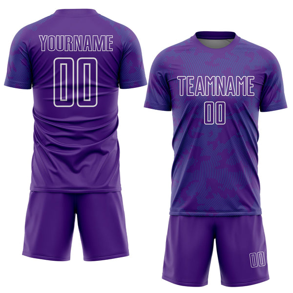 Custom Purple Teal-White Curve Lines Sublimation Soccer Uniform Jersey alternate