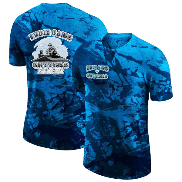 Custom Graffiti Pattern Performance EDDIE CAINS GUTTERS T-Shirt