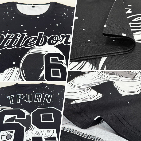 Custom 3D Pattern Design Astronaut Performance T-Shirt alternate