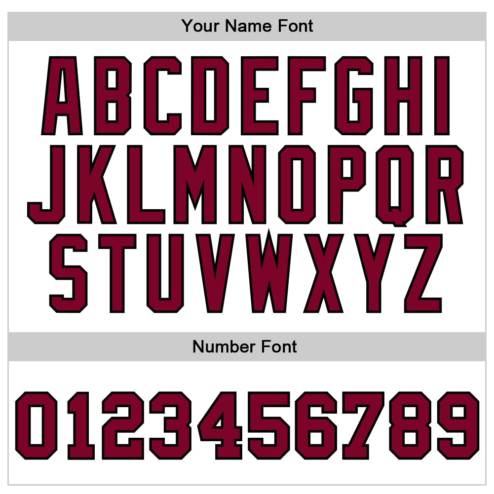 Custom White Maroon-Black Authentic Throwback Basketball Jersey - Front