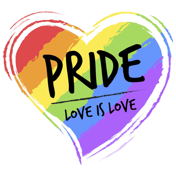 Custom White Purple-Light Blue Rainbow Colored Heart For Pride Love Is Love LGBT Performance T-Shirt alternate