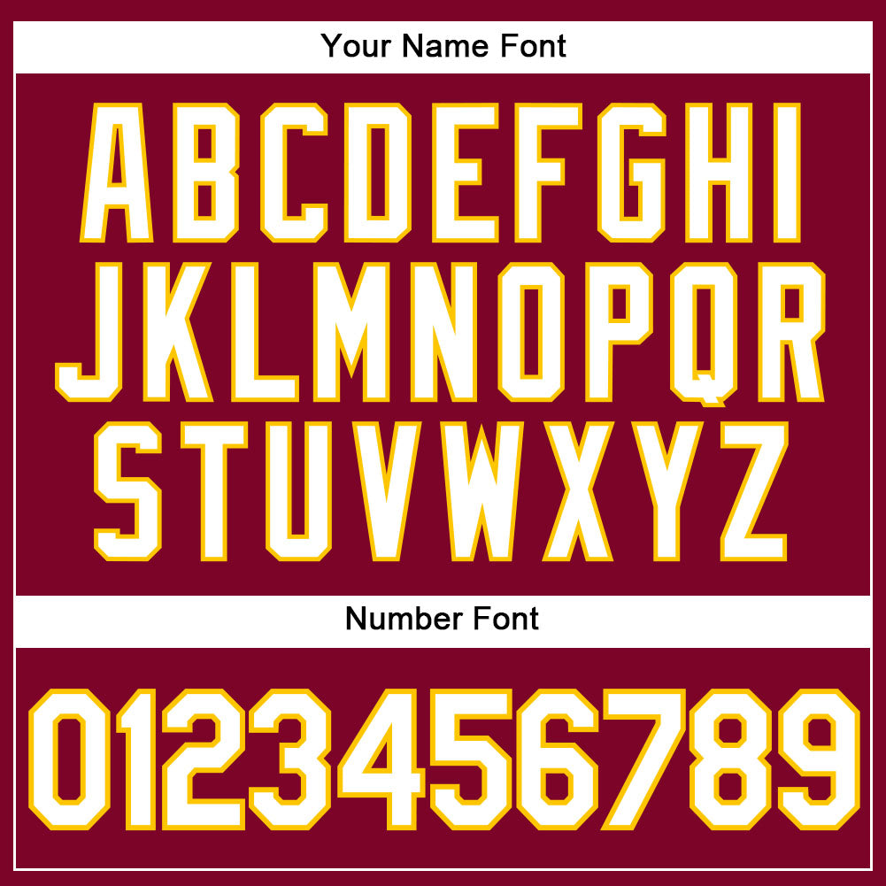 Custom Maroon White Pinstripe White-Gold Authentic Basketball Jersey - Detail